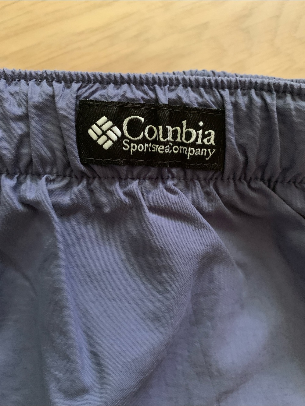 Vintage 80s Columbia Baggies Women's M Granola Hiking Shorts outdoor Periwinkle - Picture 6 of 10